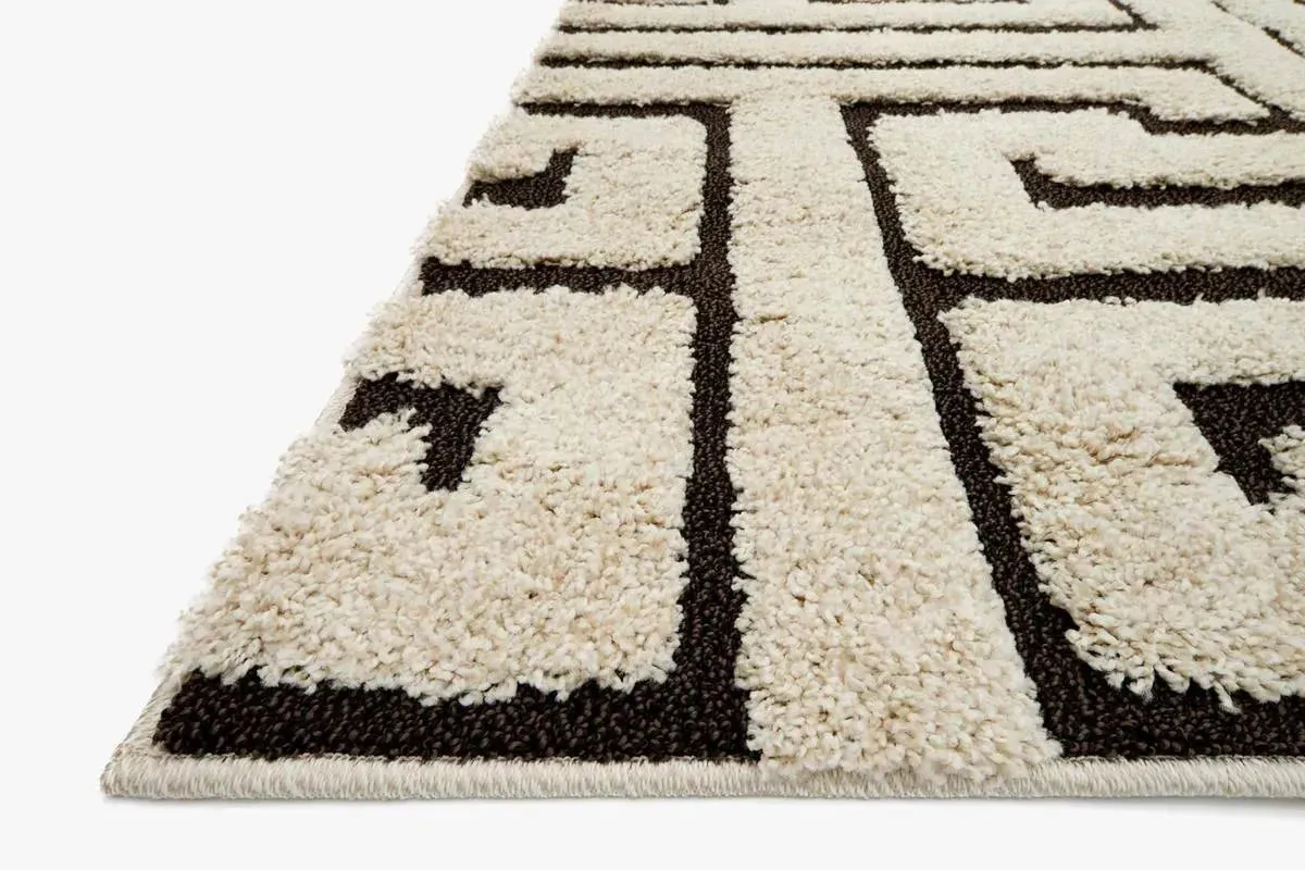 Enchant EN-28 Ivory/Dark Brown Rug