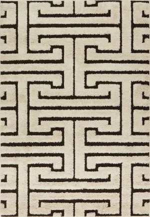 Enchant EN-28 Ivory/Dark Brown Rug
