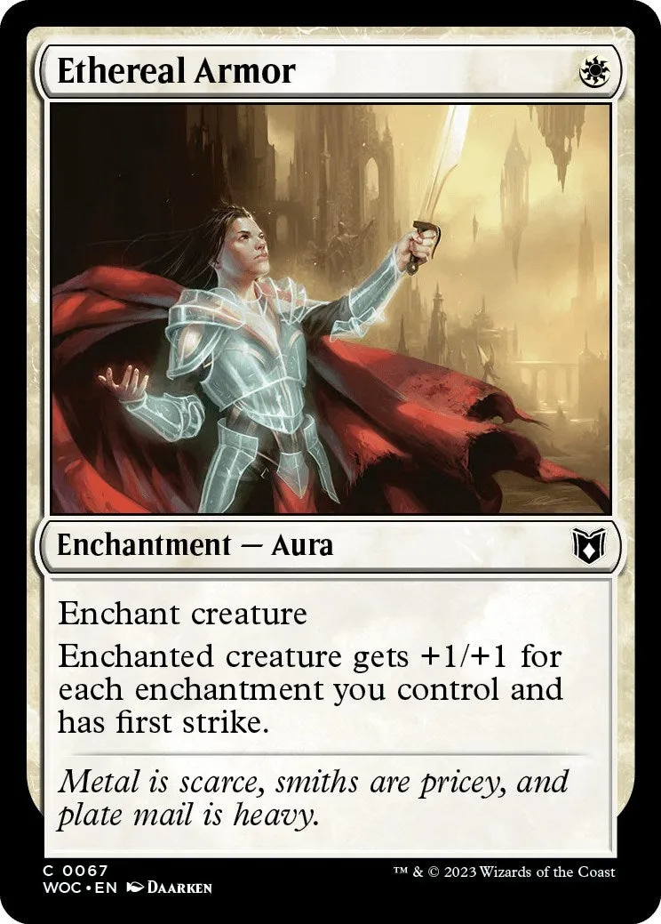Ethereal Armor (WOC-067) - Wilds of Eldraine Commander [Common]