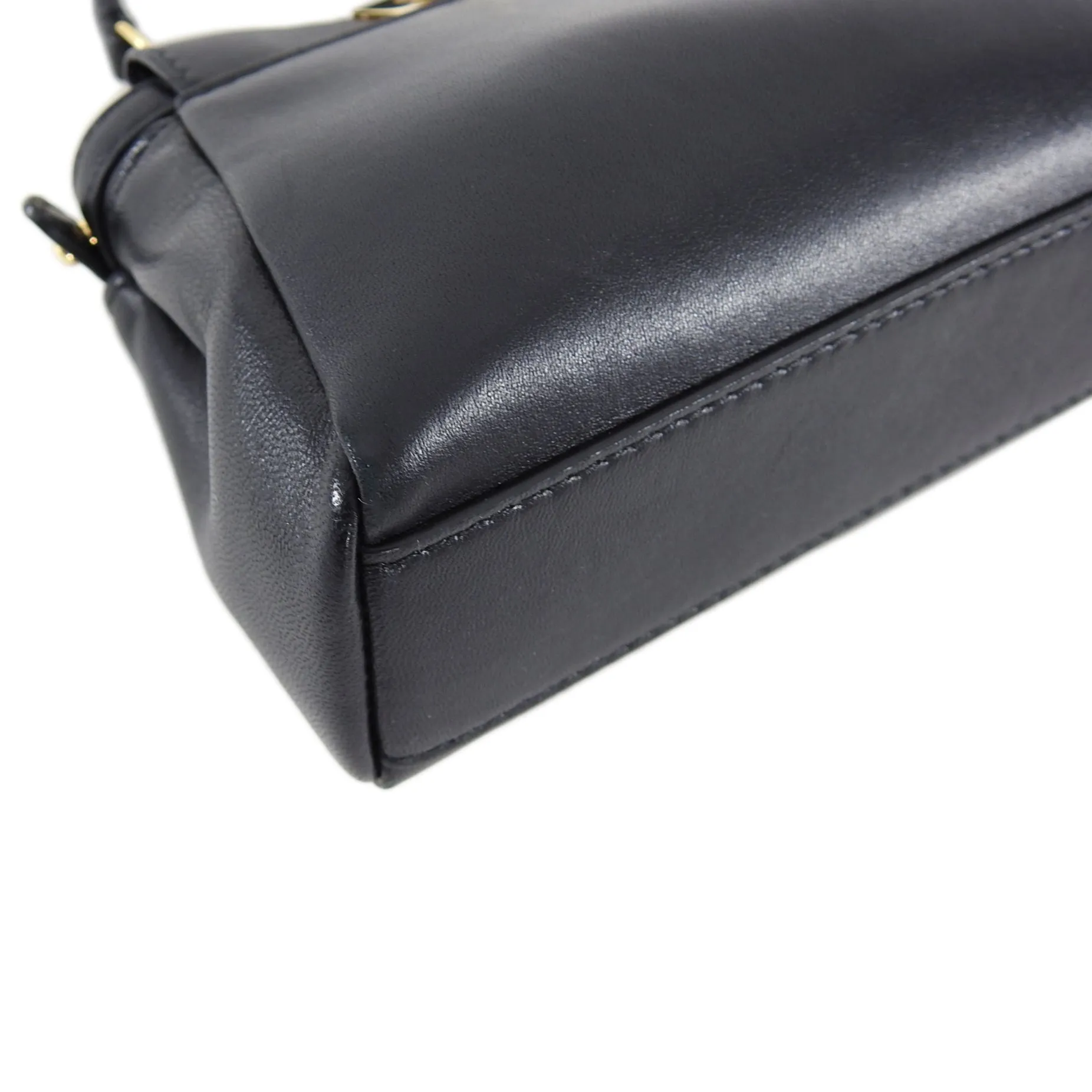 Fendi Black Micro Mini Peekaboo Crossbody Bag