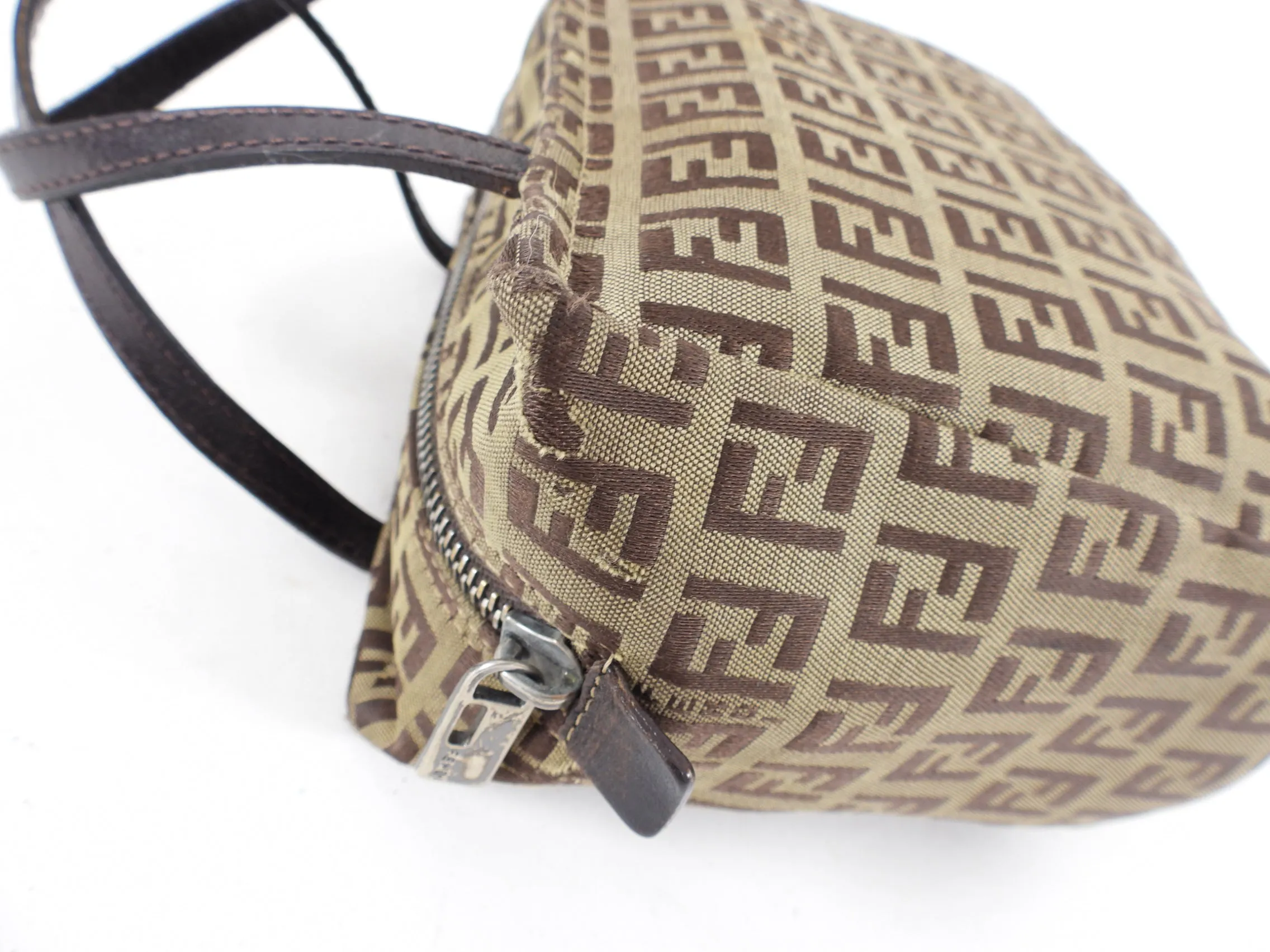 Fendi Vintage 1990's Mini Zucca Monogram Logo Bag