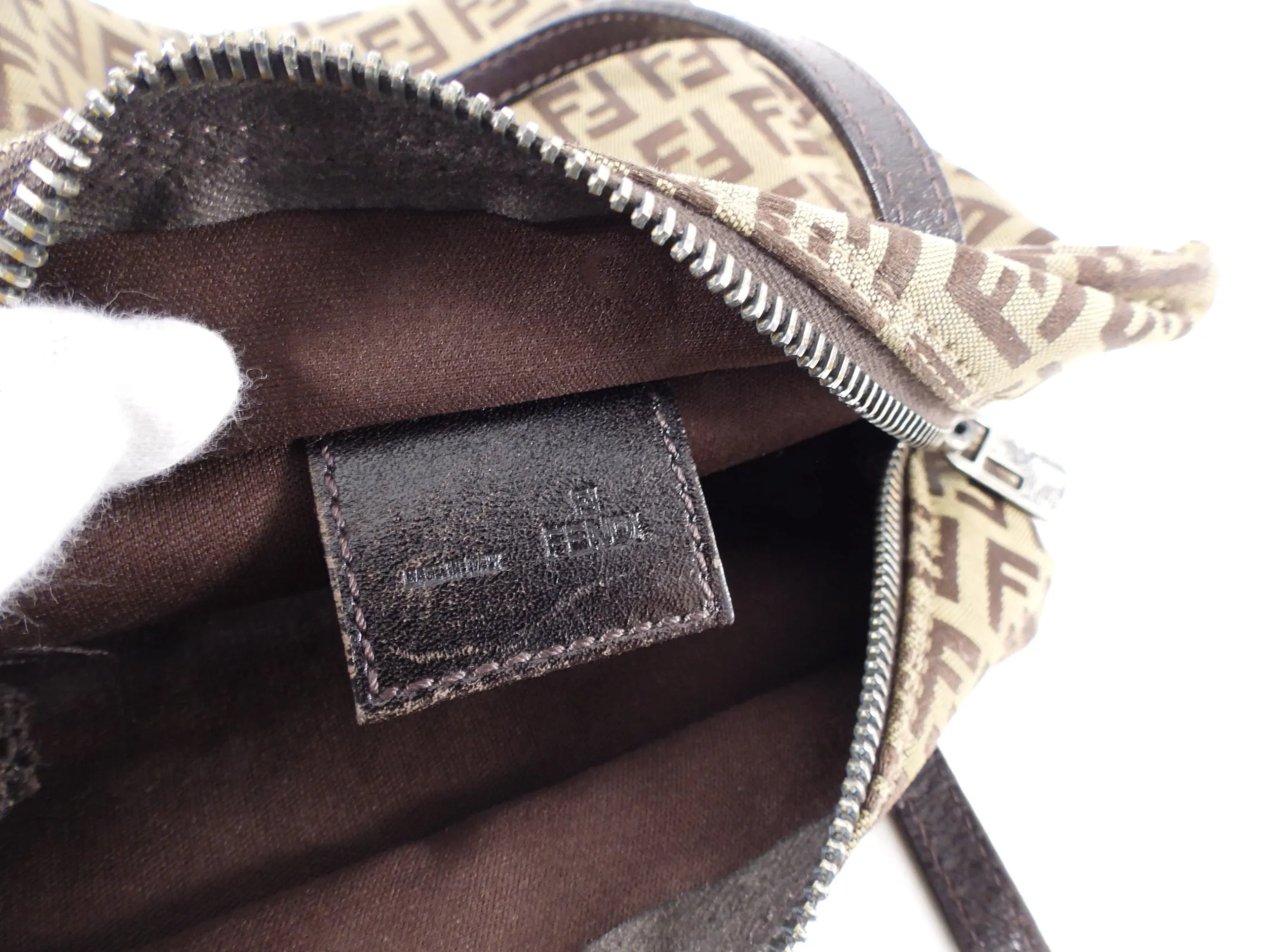 Fendi Vintage 1990's Mini Zucca Monogram Logo Bag