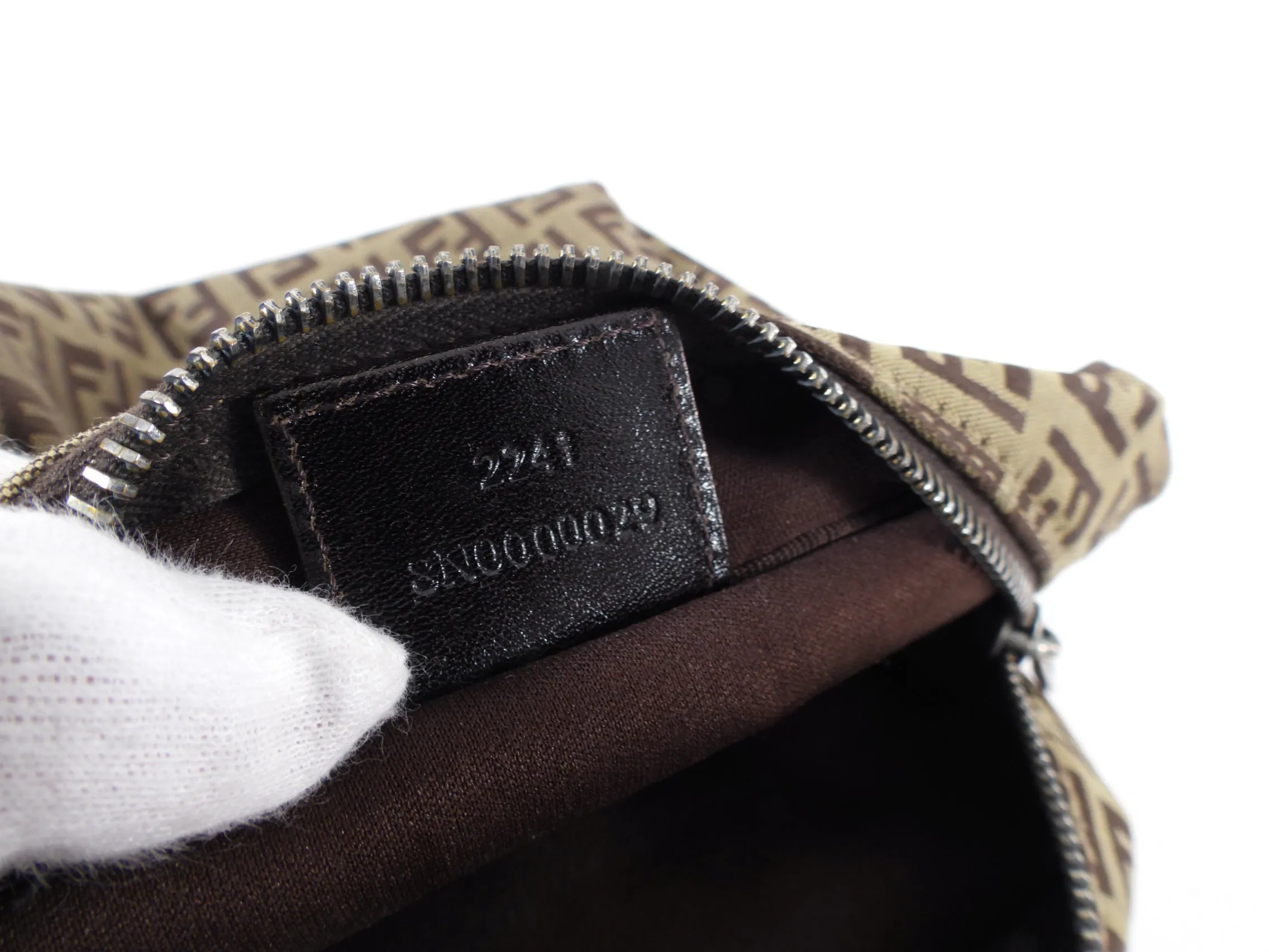 Fendi Vintage 1990's Mini Zucca Monogram Logo Bag