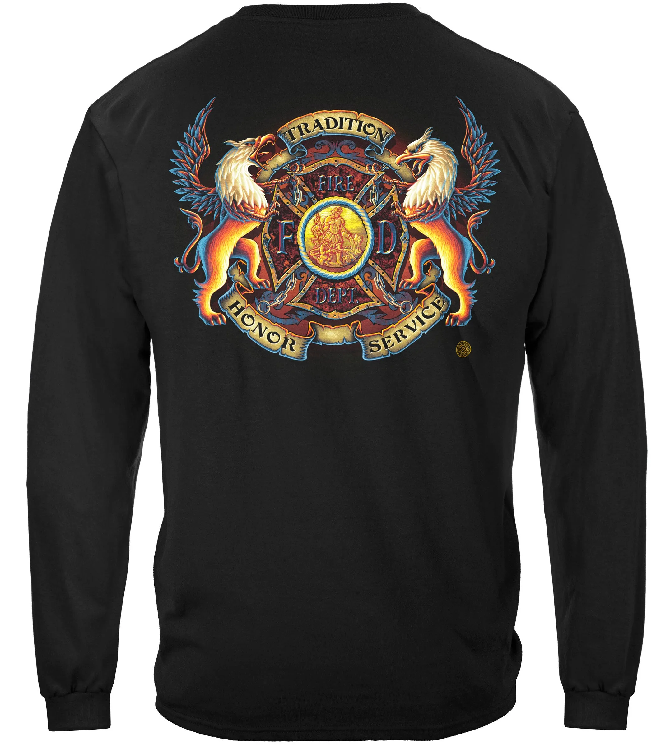 Firefighter Coat of Arms Long Sleeves