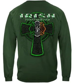 Firefighter Irish Green Foil Long Sleeves