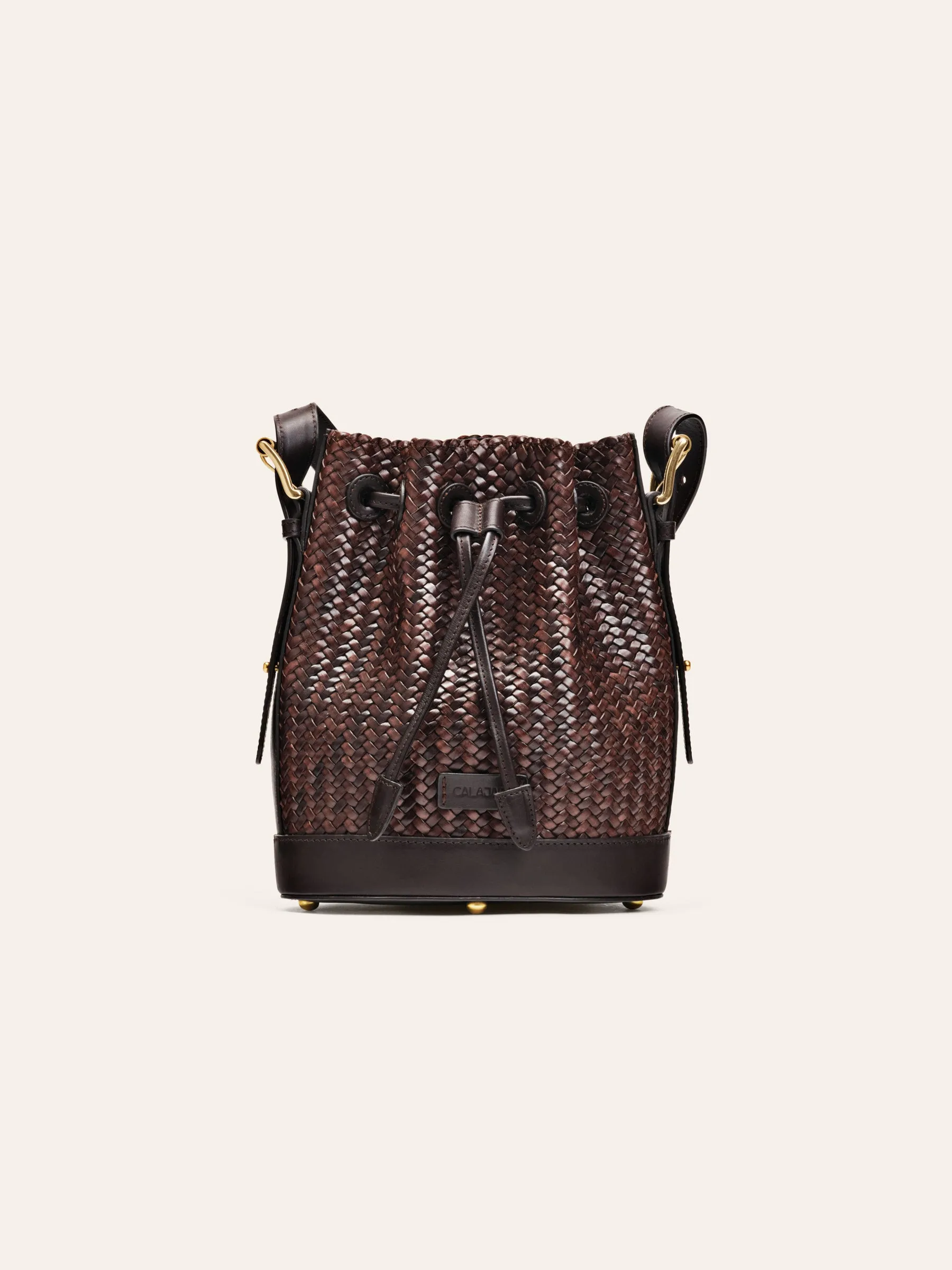 Gaya Mini Umber Twill Bucket Bag