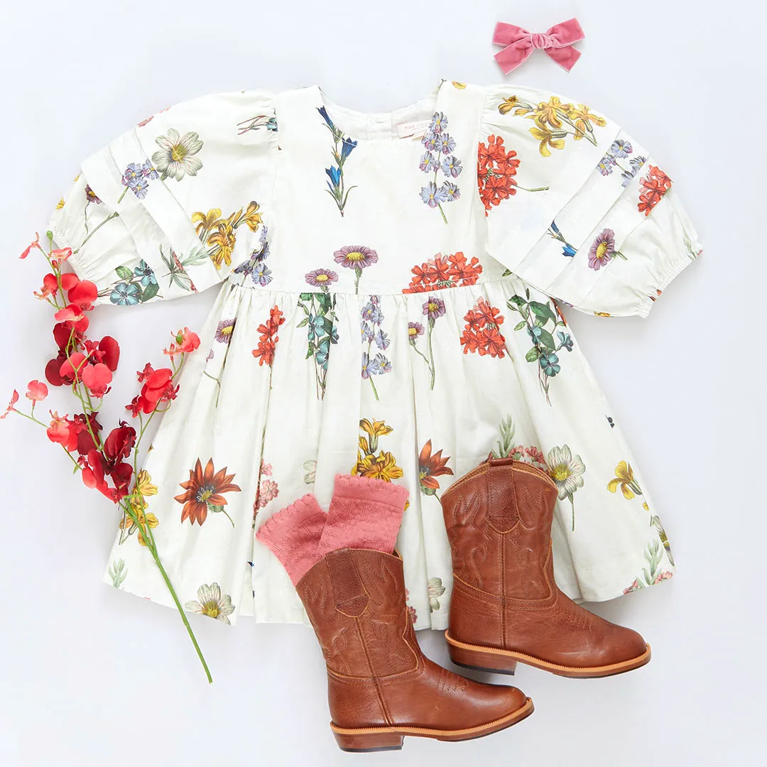 Girls Brooke Dress - Notebook Botanical