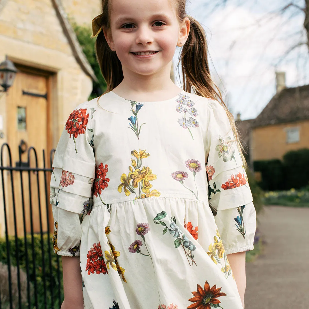 Girls Brooke Dress - Notebook Botanical