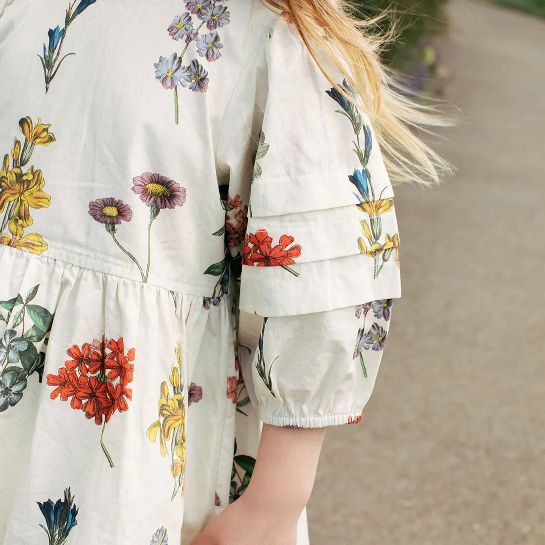 Girls Brooke Dress - Notebook Botanical