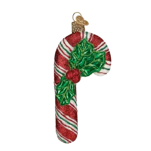 Glistening Candy Cane Ornament