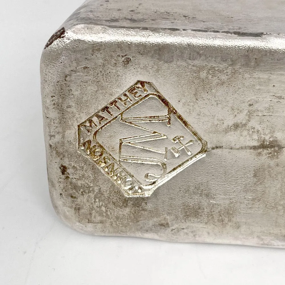 Johnson Matthey Canada 100 oz .999 Silver Bar w/ Serial Number
