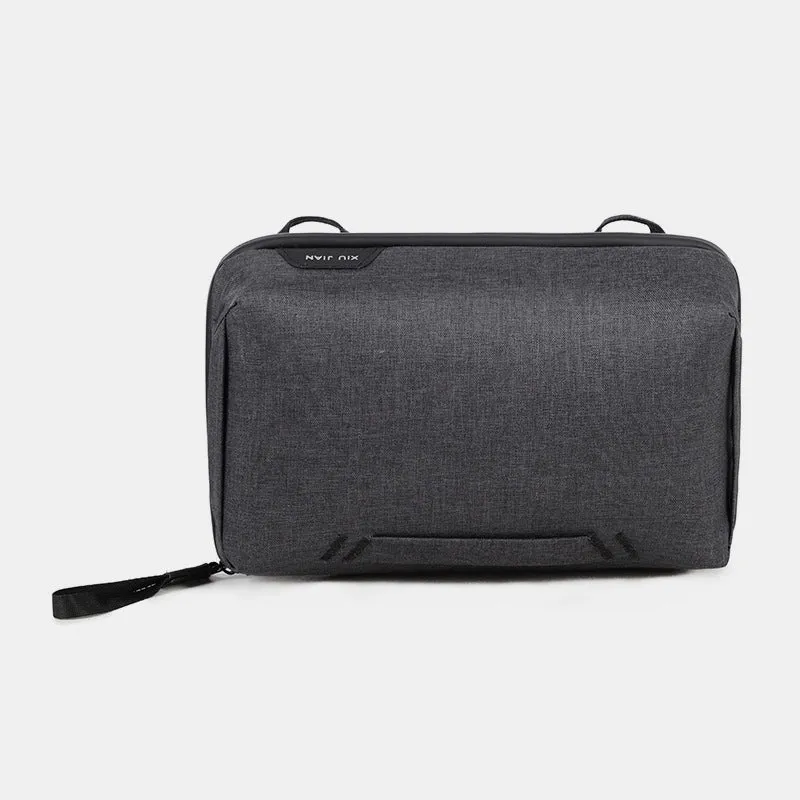Lightweight Multi-Slot Zipper Storage Pouch Portable Electronics Organizer Makeup Bag
