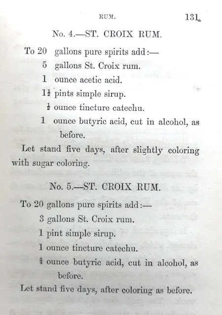 (Liquor) "A Practical Chemist".  A Treatise on the Manufacture, Imitation, Adulteration, and Reduction of...