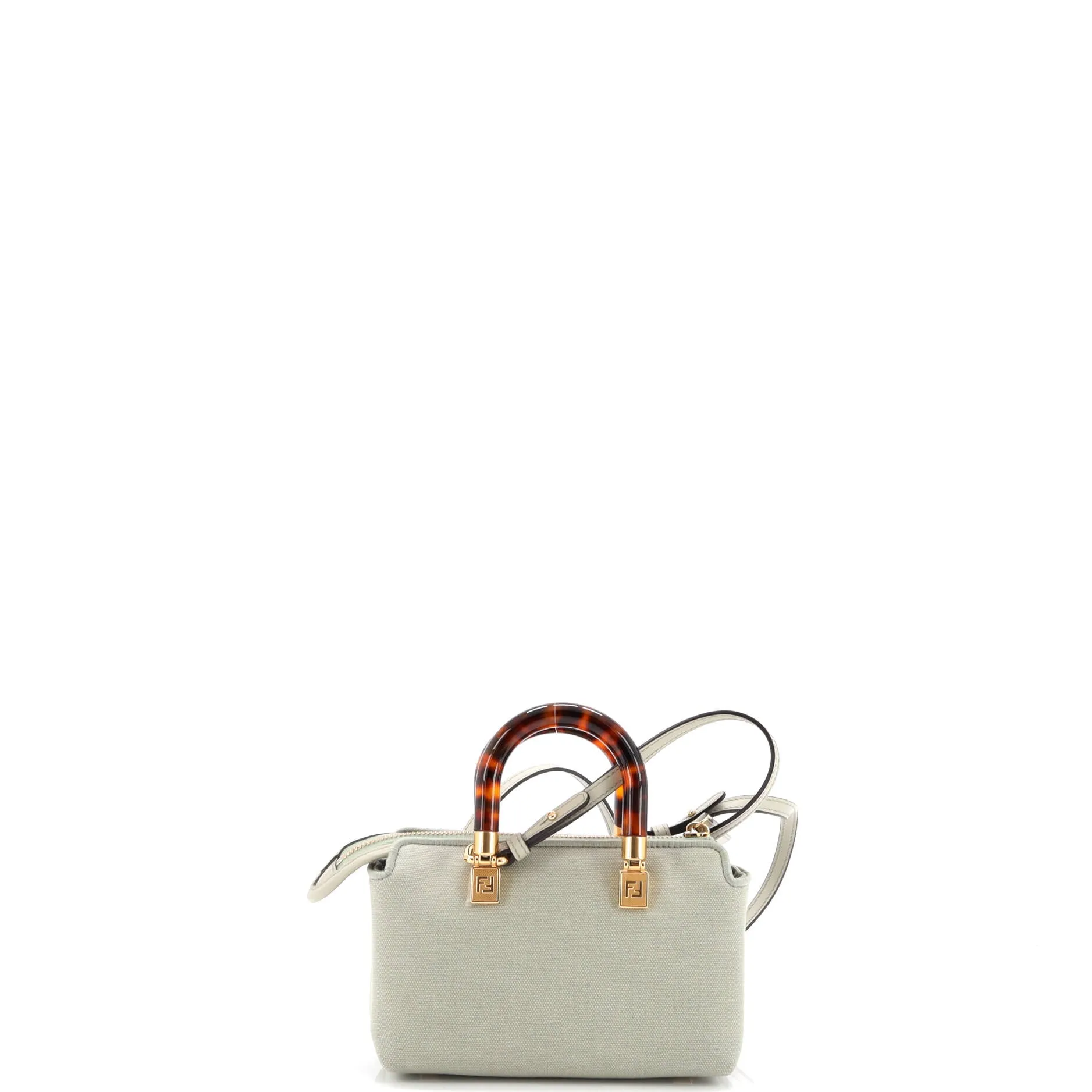 Logo By The Way Top Handle Bag Embroidered Canvas Mini