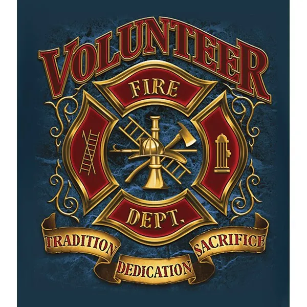 Long Sleeve Volunteer Firefighter T Shirt