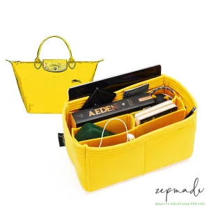 Longchamp Le Foulonné, Le Pliage, Pénélope Bag Models Organizer Insert, Bag Organizer with Middle Compartment