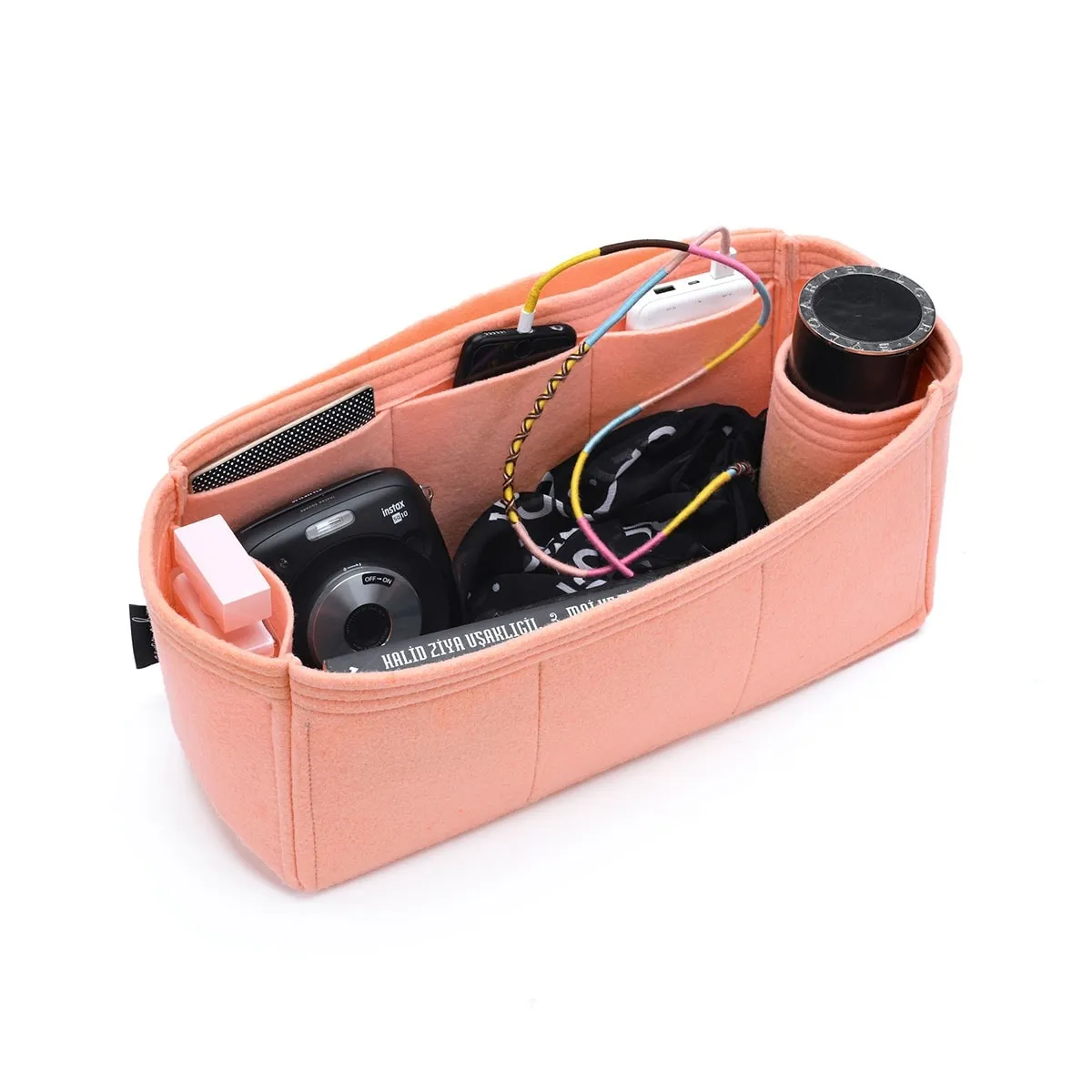 Longchamp Le Foulonné, Le Pliage, Pénélope Bag Models Organizer Insert, Bag Organizer with Single Bottle Holder