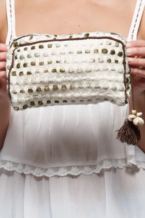 Marled Woven Makeup Bag