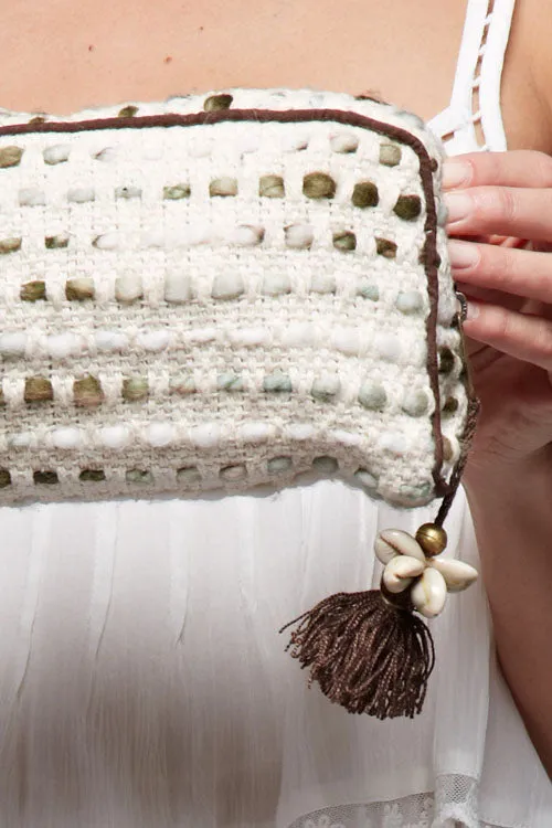 Marled Woven Makeup Bag