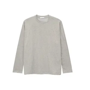 Men's T-shirt Spring Summer New Korean Style Clean Male Top Fashion Long Sleeve Round Neck Casual Solid Color 9C5291