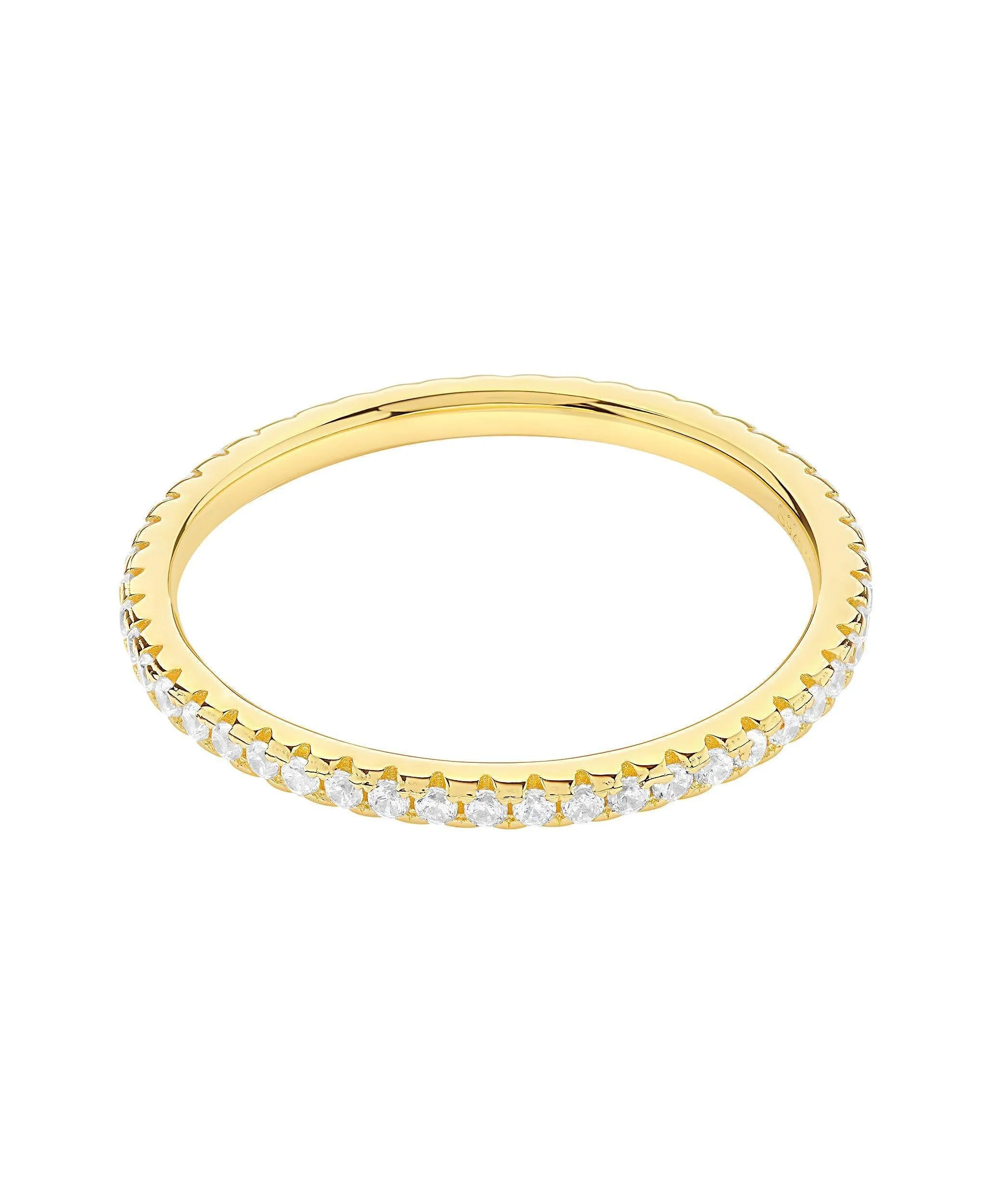 Mila Ring White 18ct Gold Plated