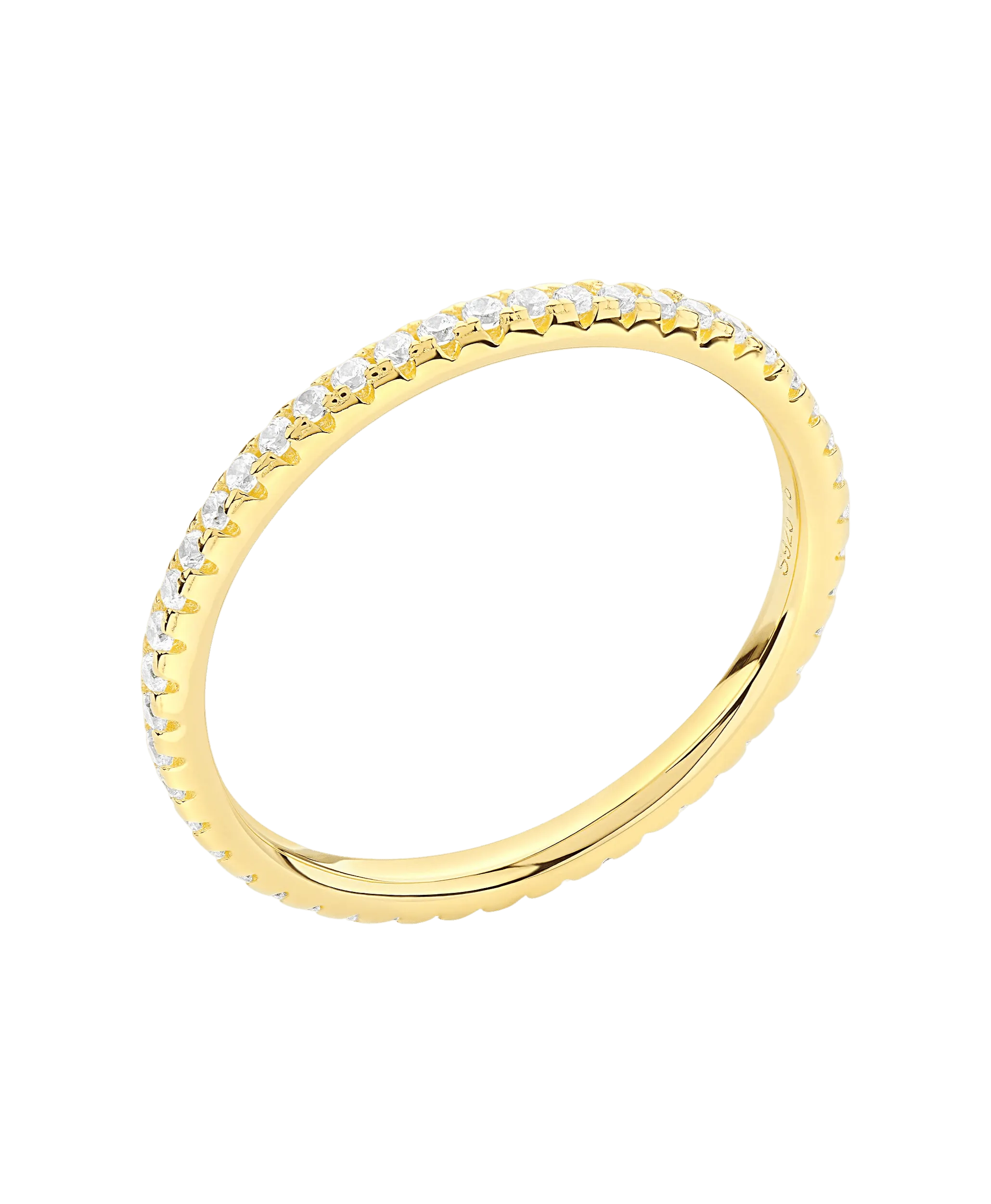 Mila Ring White 18ct Gold Plated