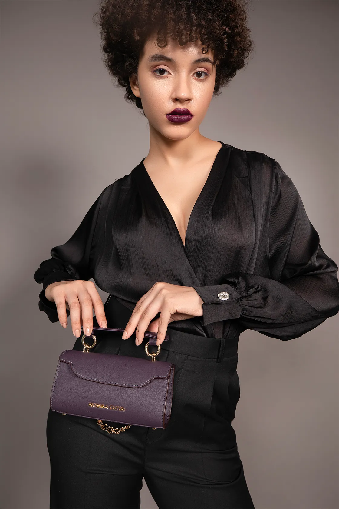 Mini Baguette Bag Grape Violet