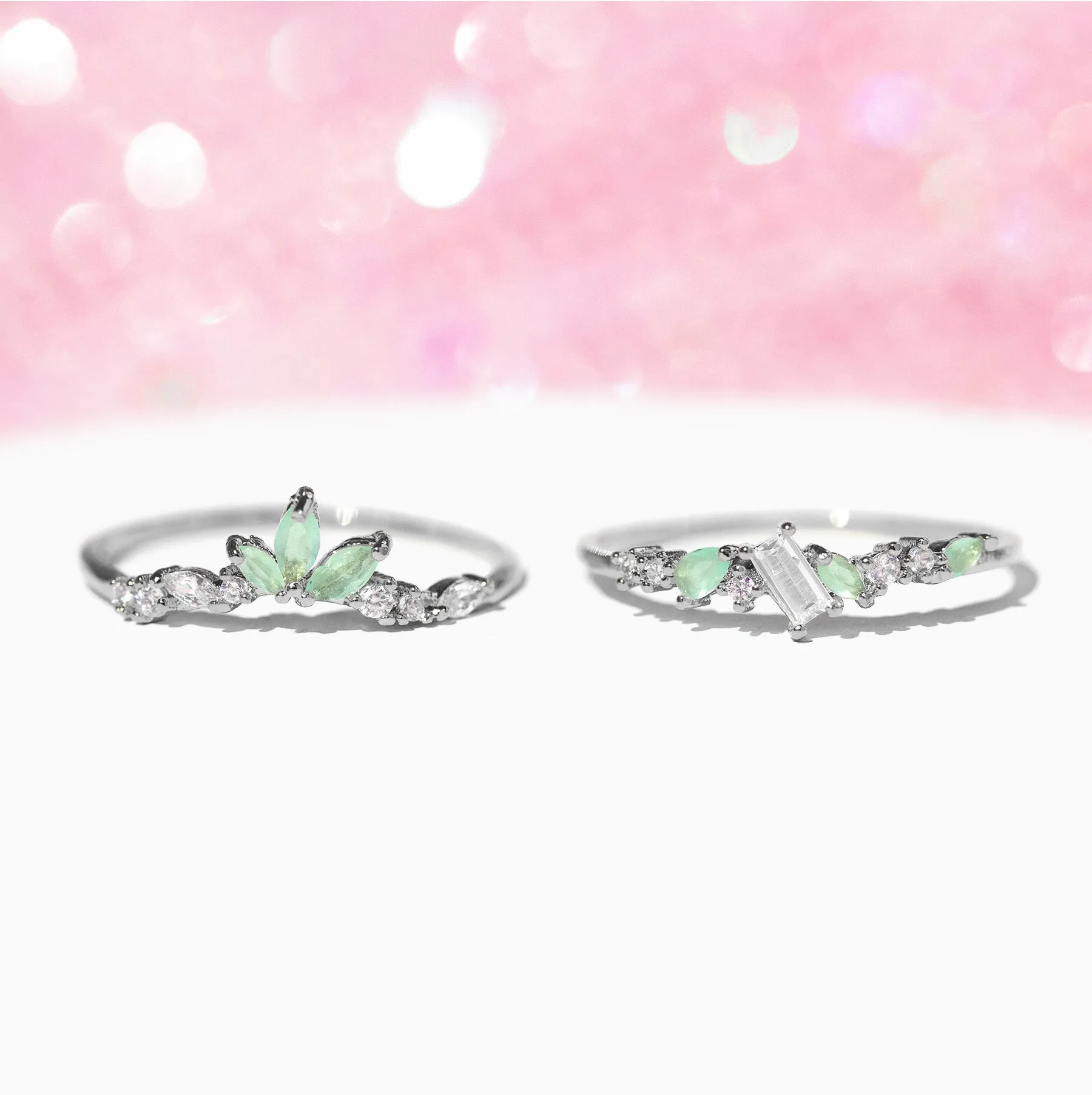 Mint To Be Ring Set