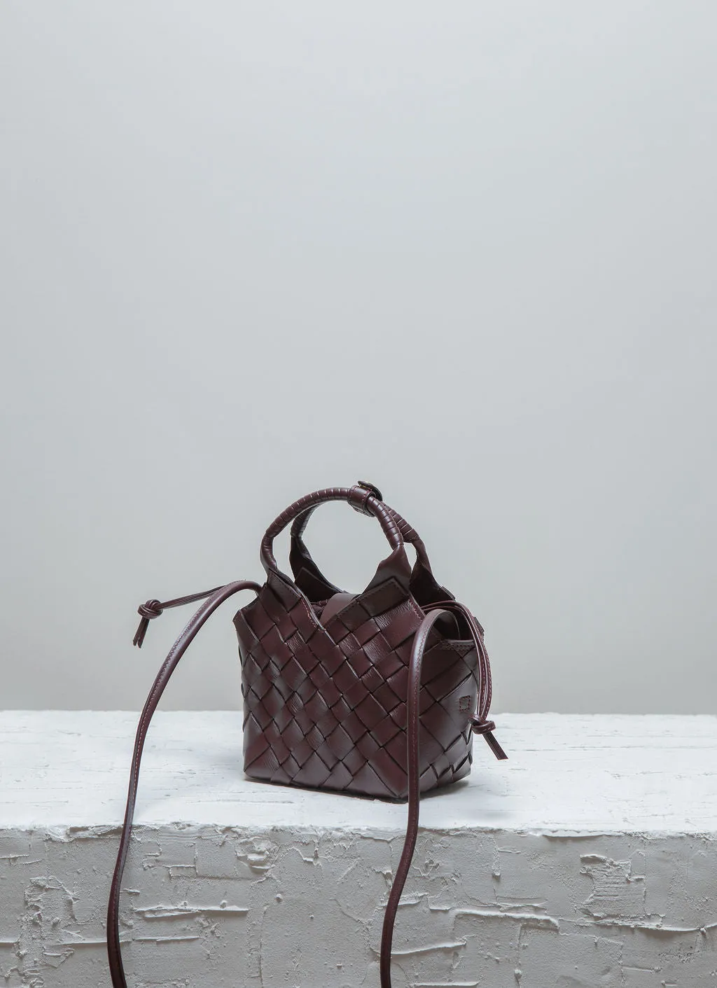 MISU MINI Dark Maroon Cross-body bag