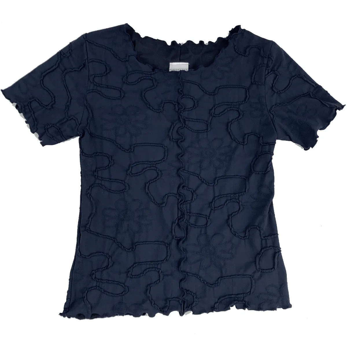 Navy Conduit Short Sleeve Lettuce Tee