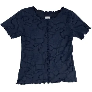Navy Conduit Short Sleeve Lettuce Tee