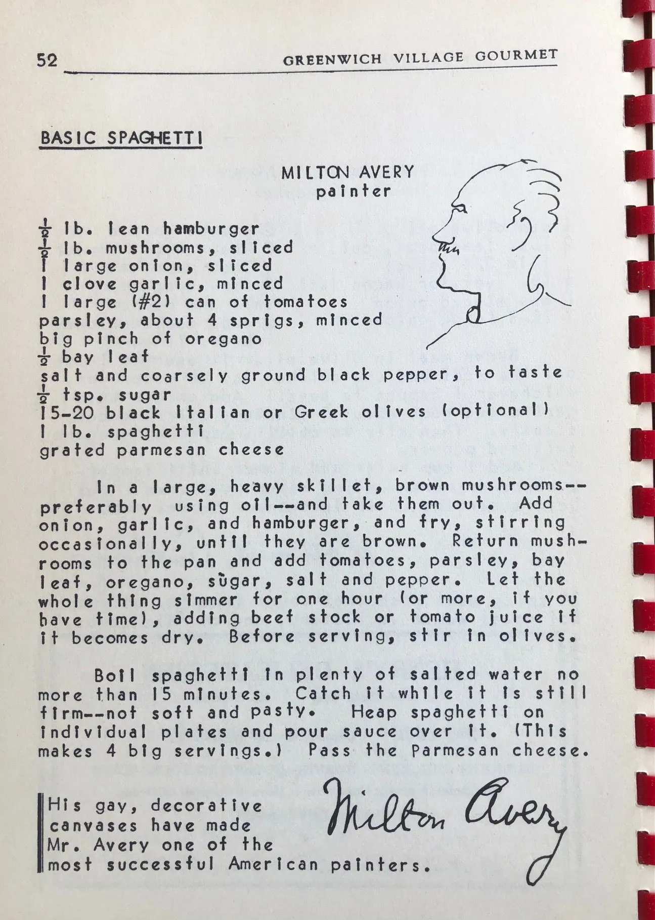 (New York City) Clementene Wheeler, ed. Greenwich Village Gourmet: Studio Cookery - Favorite Recipes of 100 Prominent Village Artists, Writers, Dancers, and Theatre People.