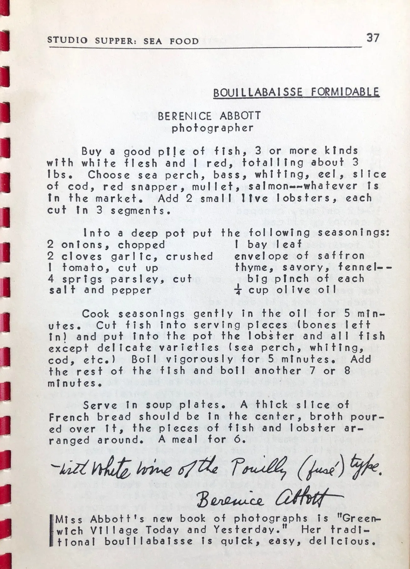 (New York City) Clementene Wheeler, ed. Greenwich Village Gourmet: Studio Cookery - Favorite Recipes of 100 Prominent Village Artists, Writers, Dancers, and Theatre People.