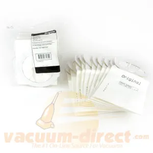 Nilfisk - Advance Kent Clarke Backpack Vacuum Bag & Filter Set - 10 bags & 2 pre-filters