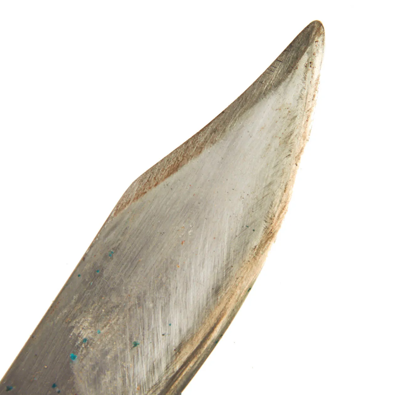Original Australian WWII Large Cog Guard Knuckle Bowie Style Fighting Knife With Leather Scabbard
