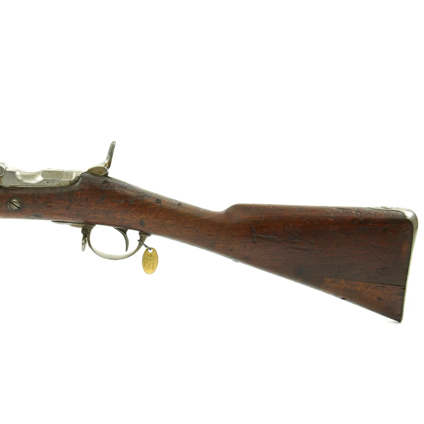Original Belgian M-1867 Albini-Braendlin 11mm Infantry Rifle with External Hammer - dated 1868