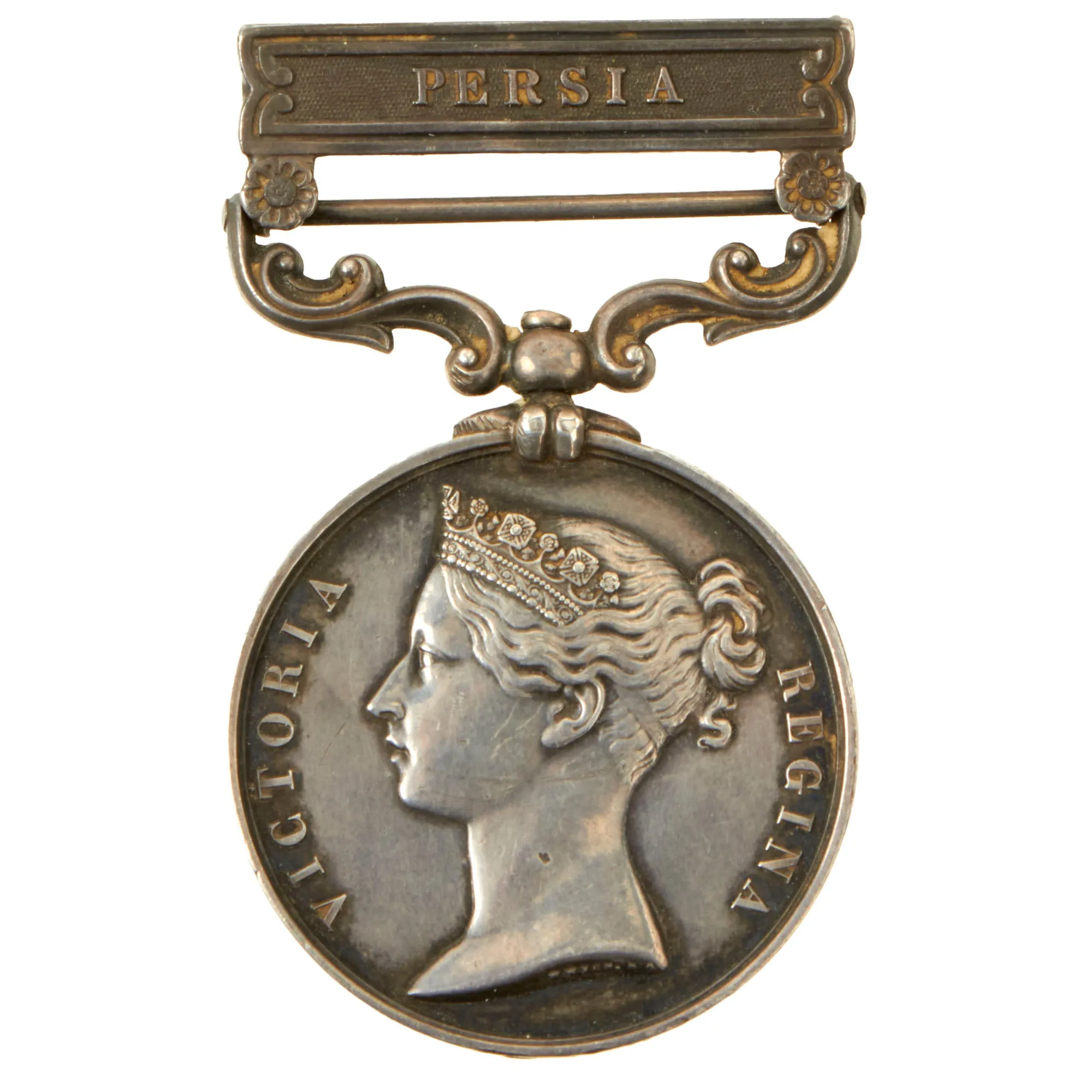 Original British Anglo-Persian War 1854 India General Service Medal with Persia Bar Named to Gunner T. Lenaghan, Artillery