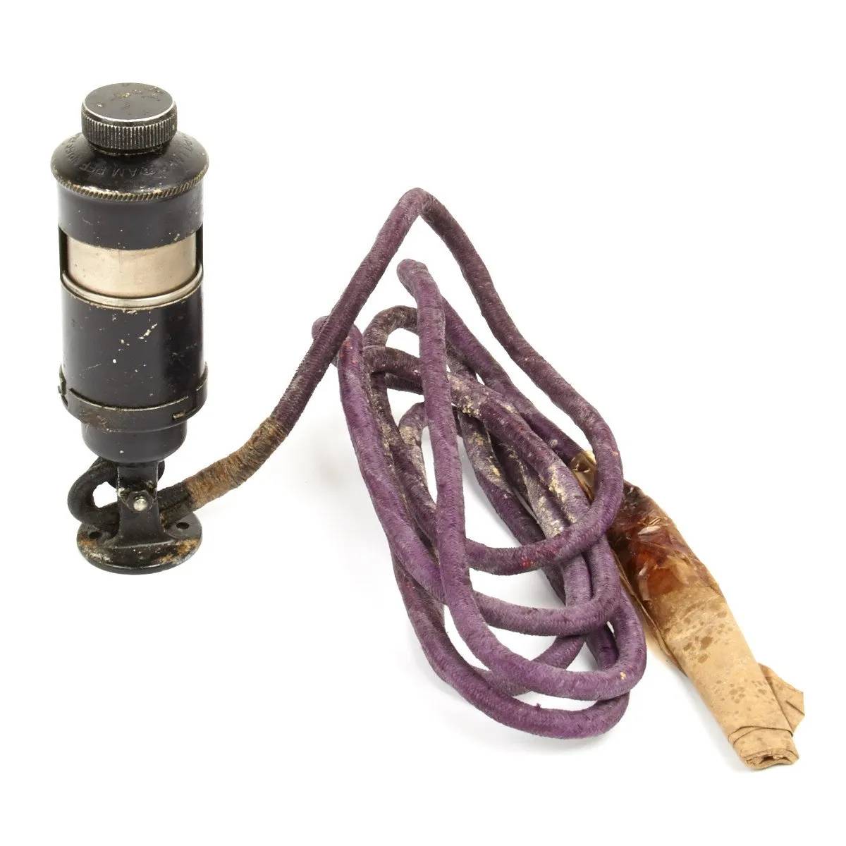 Original British WWII Supermarine Spitfire Aircraft Cockpit Lamp 5C/366 - First Pattern with Wiring