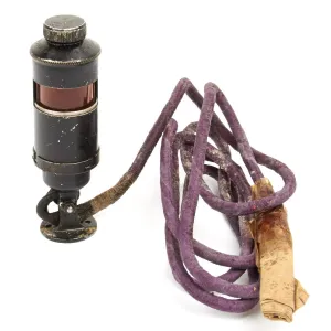 Original British WWII Supermarine Spitfire Aircraft Cockpit Lamp 5C/366 - First Pattern with Wiring