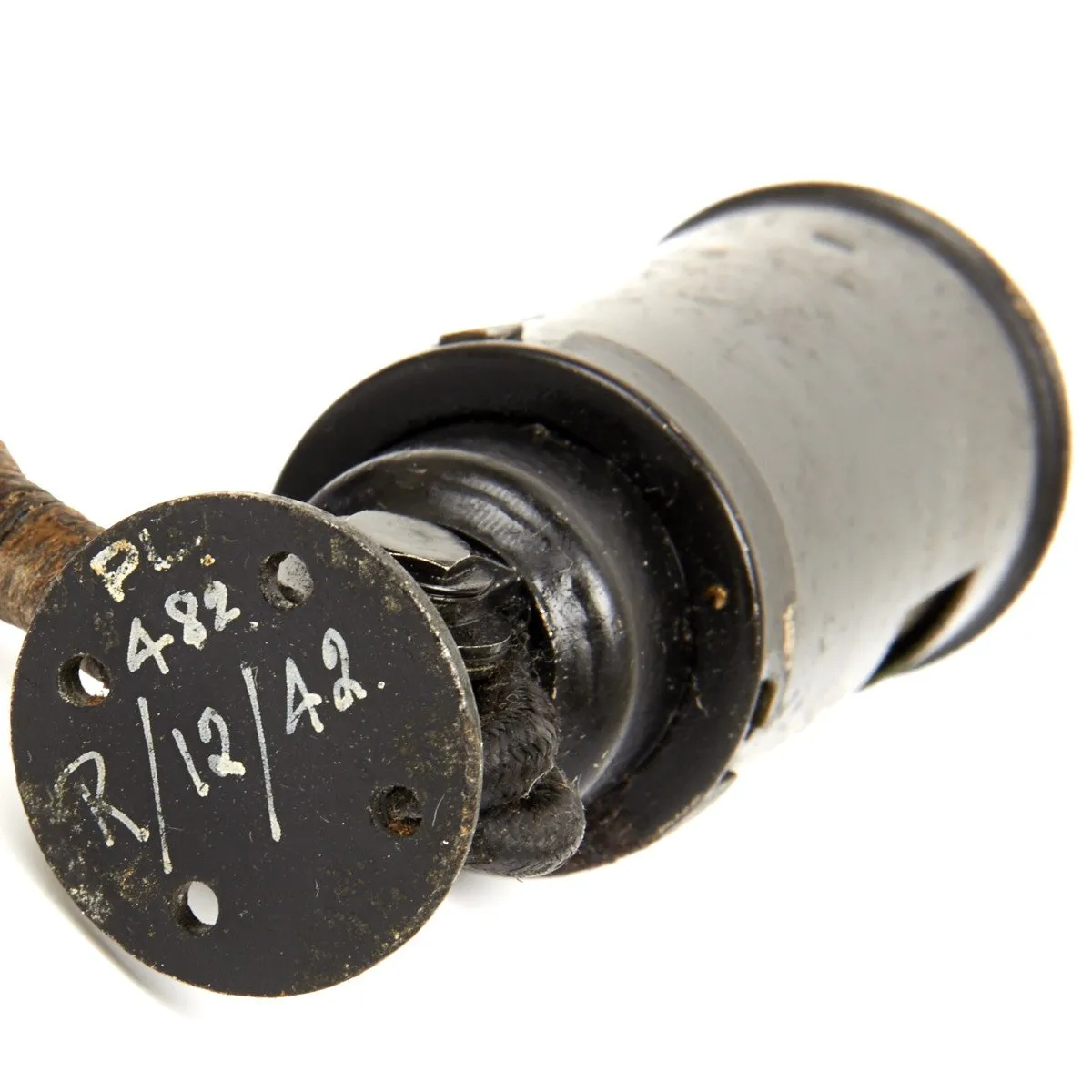 Original British WWII Supermarine Spitfire Aircraft Cockpit Lamp 5C/366 - First Pattern with Wiring