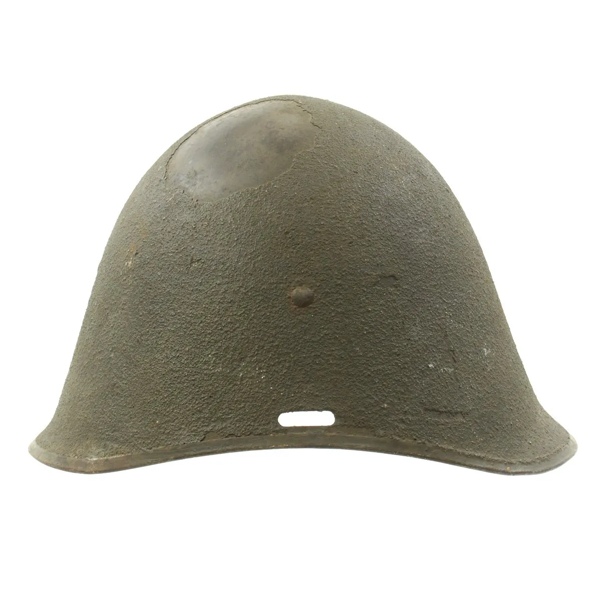 Original Danish WWI Model 1923 Steel Army Helmet with Helmet Badge