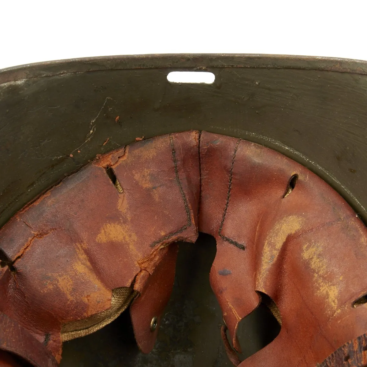 Original Danish WWI Model 1923 Steel Army Helmet with Helmet Badge