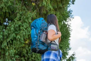 Ozark Trail Hiking Backpack Eagle, 40L Capacity, Blue