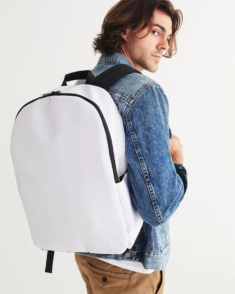 Pale White Waterproof Backpack | White | C0M0Y0K0
