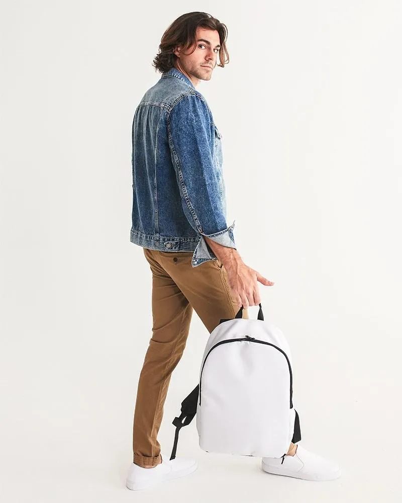 Pale White Waterproof Backpack | White | C0M0Y0K0