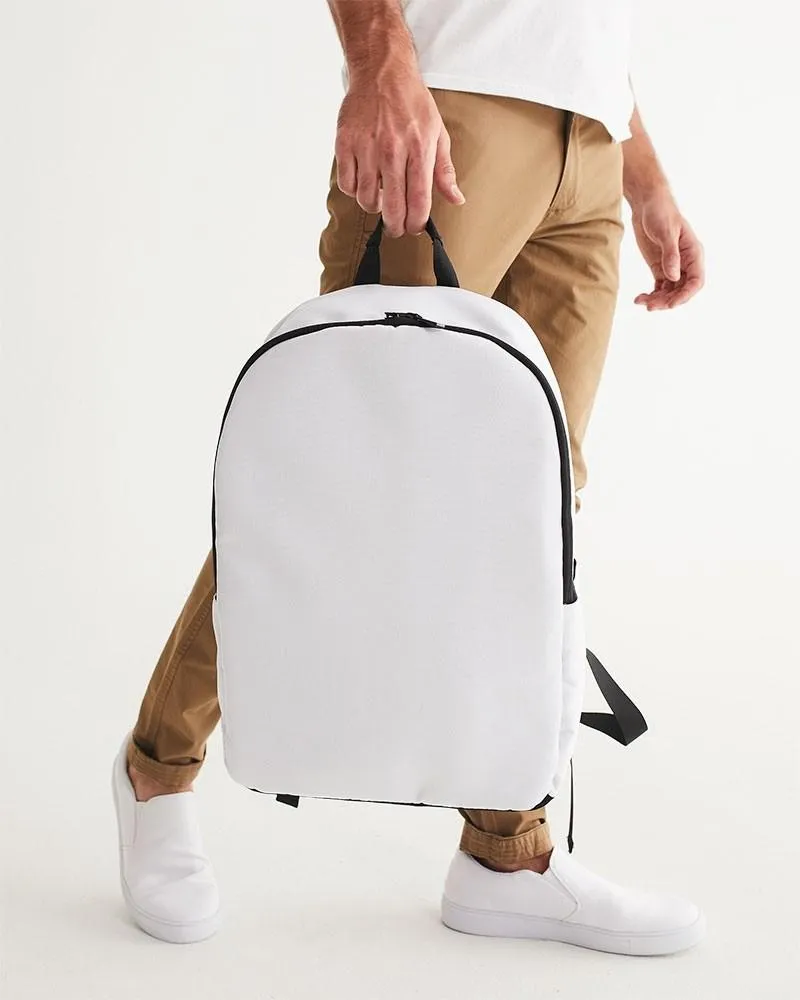 Pale White Waterproof Backpack | White | C0M0Y0K0