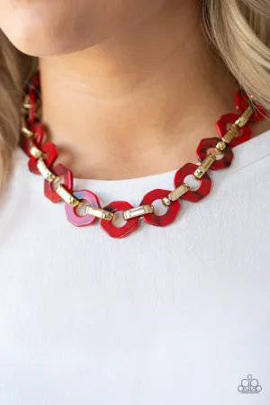Paparazzi Fashionista Fever Necklace Red