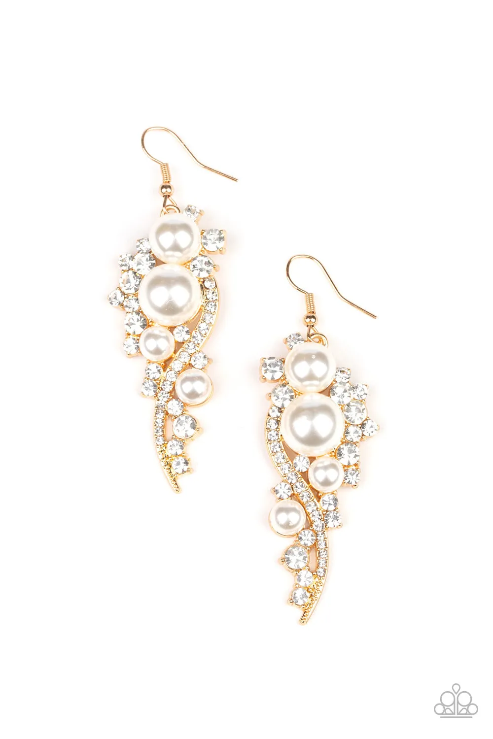 Paparazzi High-End Elegance Earrings Gold