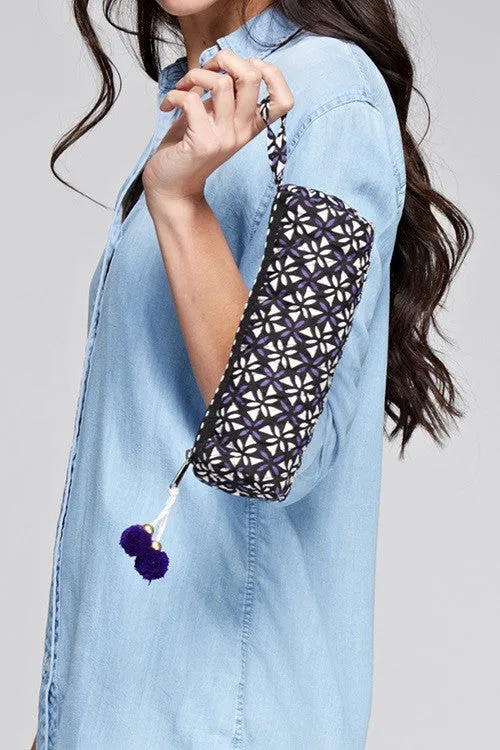 Patterned Cosmetic Pouch