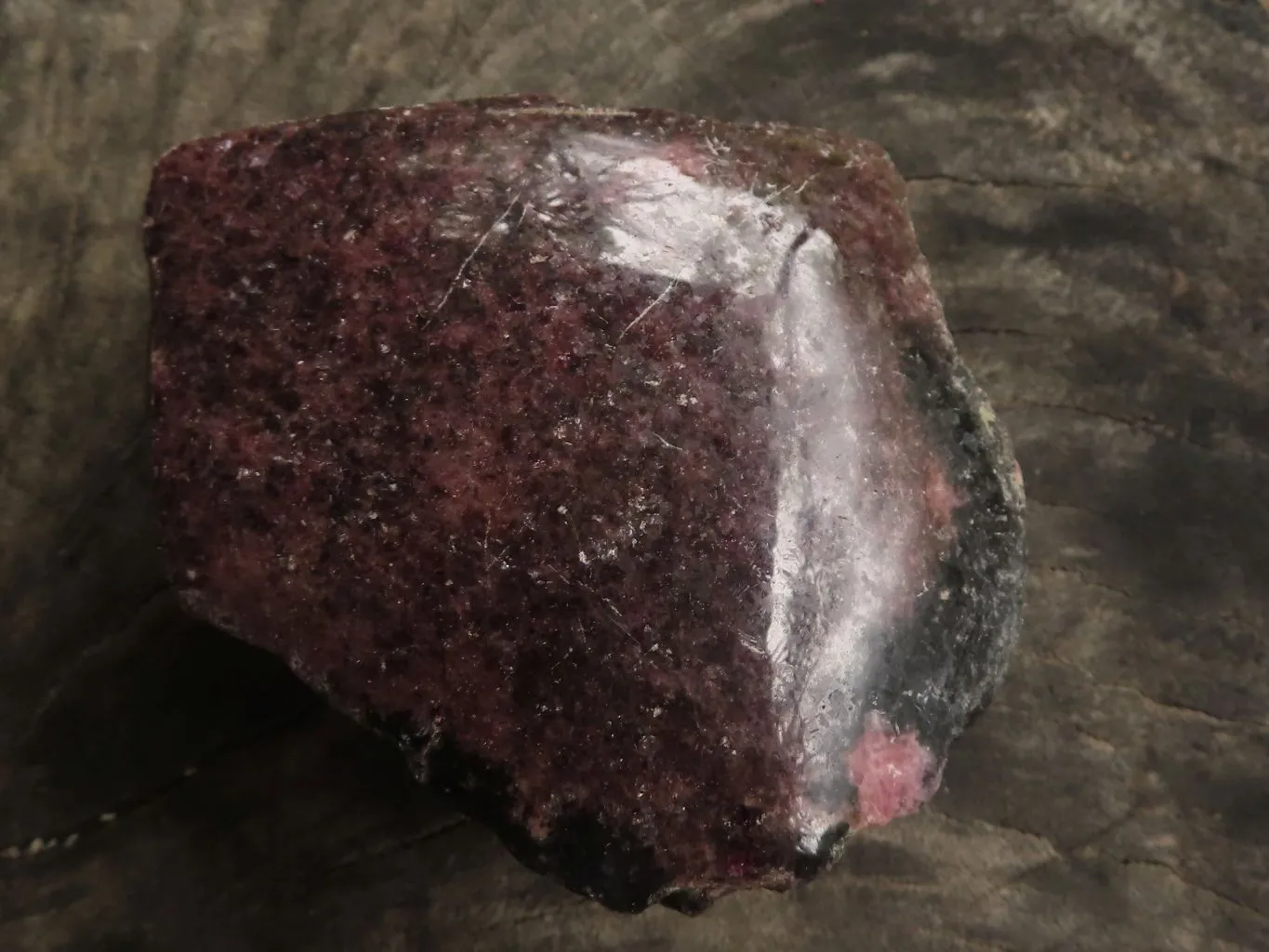 Polished One Side Natural Rhodonite Free Forms x 5 From Madagascar